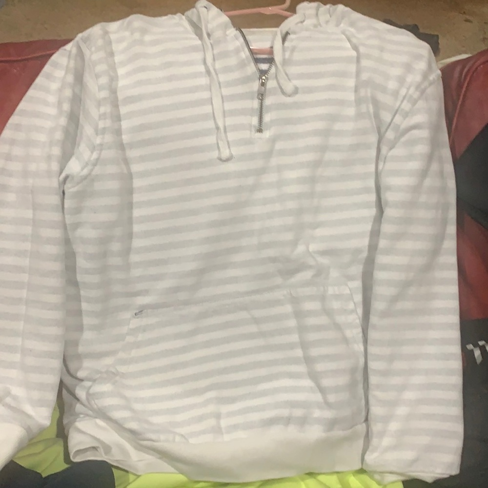 Hudson & Barrow NYC  slightly warn striped hoodie